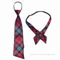 Necktie in Red, Blue and Plaid